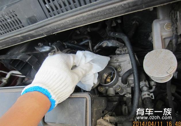 用车27000公里天语保养 DIY更换防冻液_清洗节气门 